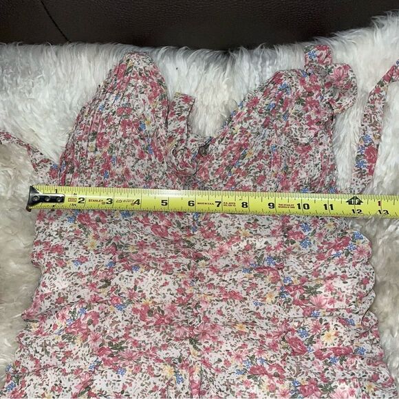 Nwt Cider Ditsy Floral Ruched Cami Dress sz S - Picture 12 of 14